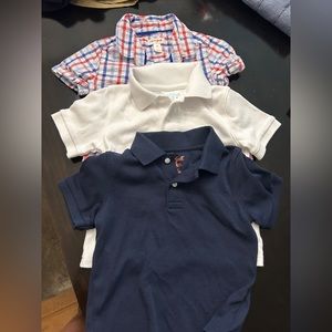 Lot of 3 Cat & Jack Collared Shirts - 2T